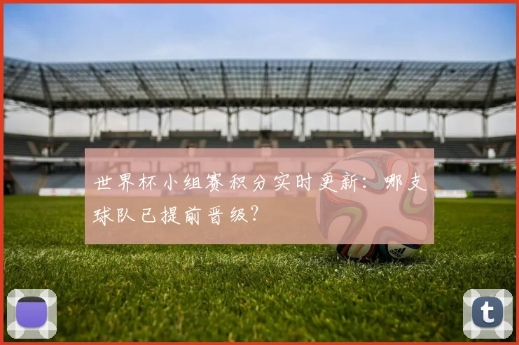 世界杯小组赛积分实时更新：哪支球队已提前晋级？